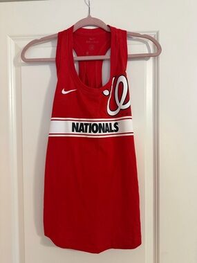 Nike Red Washington Nationals Graphic Tank